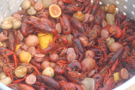 The crawfish are done