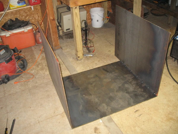 Tacked the Firebox Plate